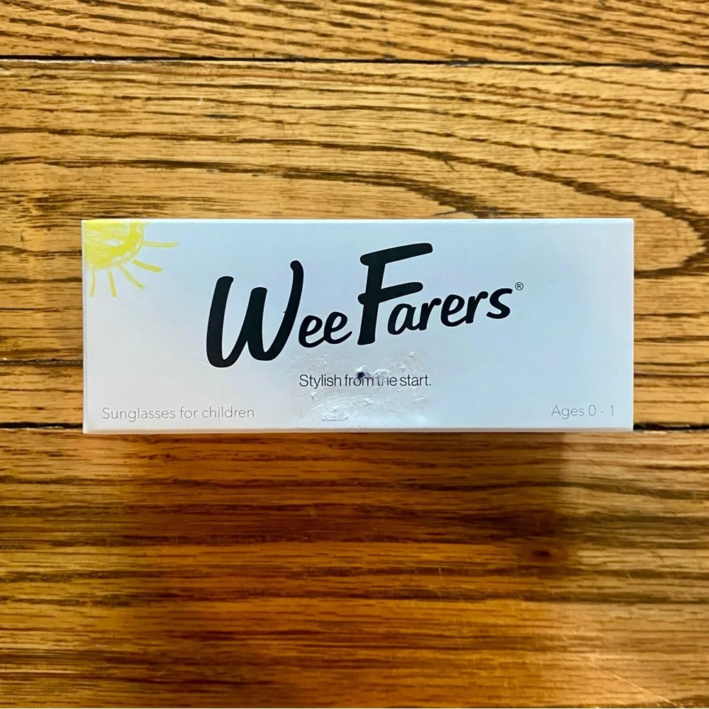 Weefarers Polarized kids sunglasses black frame w/ “ocean” blue lens - size 0-1